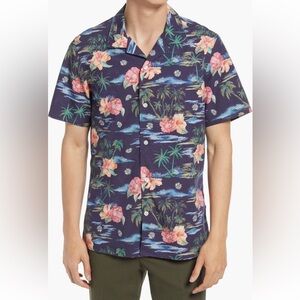 NN07 Miyagi 5236 Floral Short Sleeve Button Up Shirt - Men’s XL